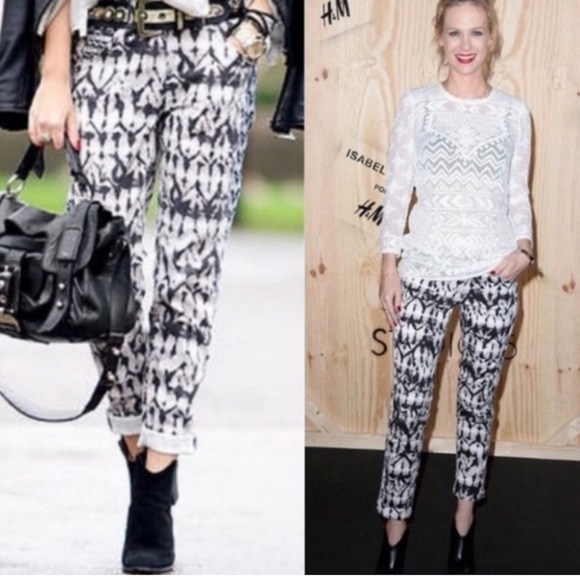 Isabel Marant x H&M woman’s Patterned jeans size 8 - Picture 3 of 7